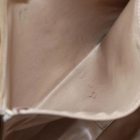 CHANEL Shoulder Bag Leather Beige Gold CC Auth - Picture 12 of 16